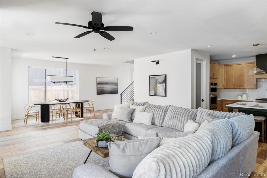 Furnished interior view inside a new home in , Denver (Image 15). Furnished interior view inside a new home in , Denver (Image 15).