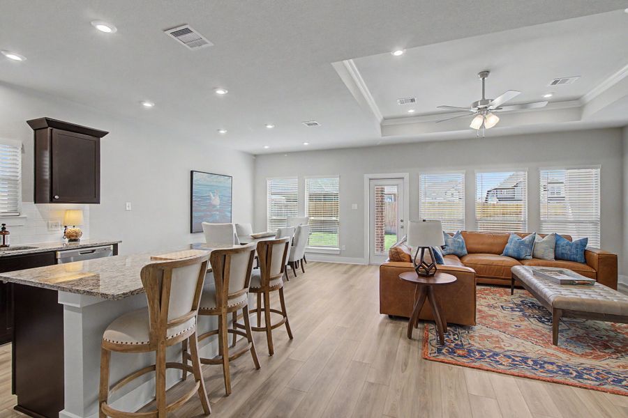 Furnished interior view inside a new home in Southern Pointe, College Station (Image 8).