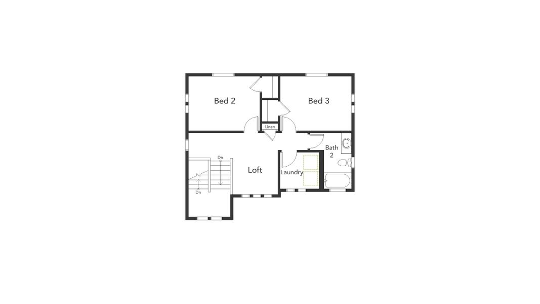 2D floor plan layout of this home in Thompson River Ranch, Johnstown, CO (Image 3). 2D floor plan layout of this home in Thompson River Ranch, Johnstown, CO (Image 3).