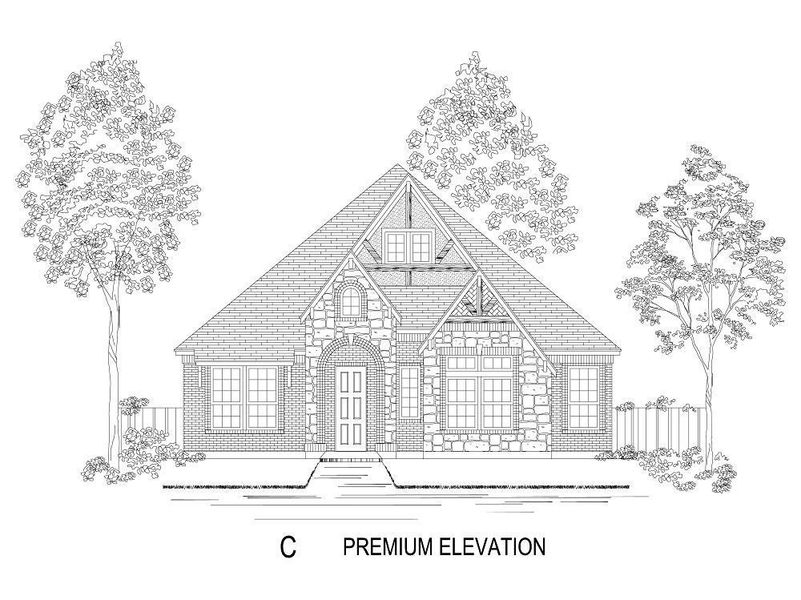 Representative rendering of the exterior for the Dover R by First Texas Homes (Image 4). Representative rendering of the exterior for the Dover R by First Texas Homes (Image 4).