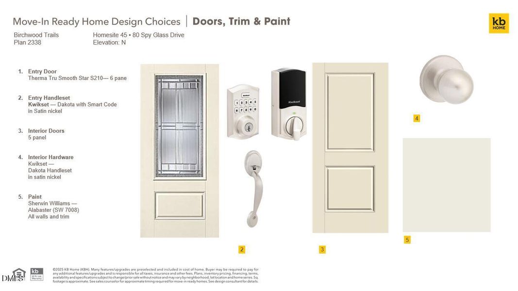 BWT 45 Doors, Trim and Paint BWT 45 Doors, Trim and Paint