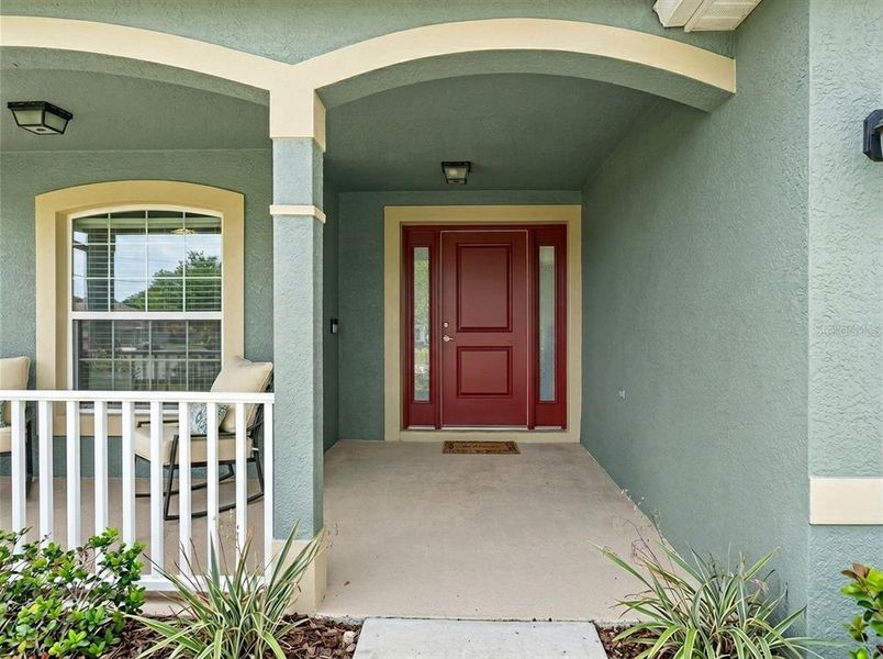 Exterior details and patio area of a home in Orange Blossom Hills, Summerfield (Image 22).