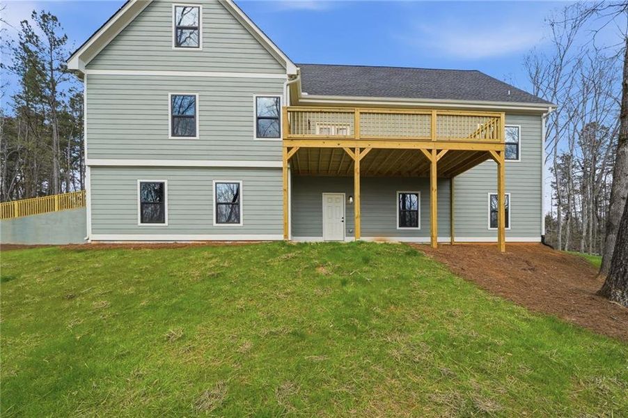 Exterior details and patio area of a home in , Ball Ground (Image 32).