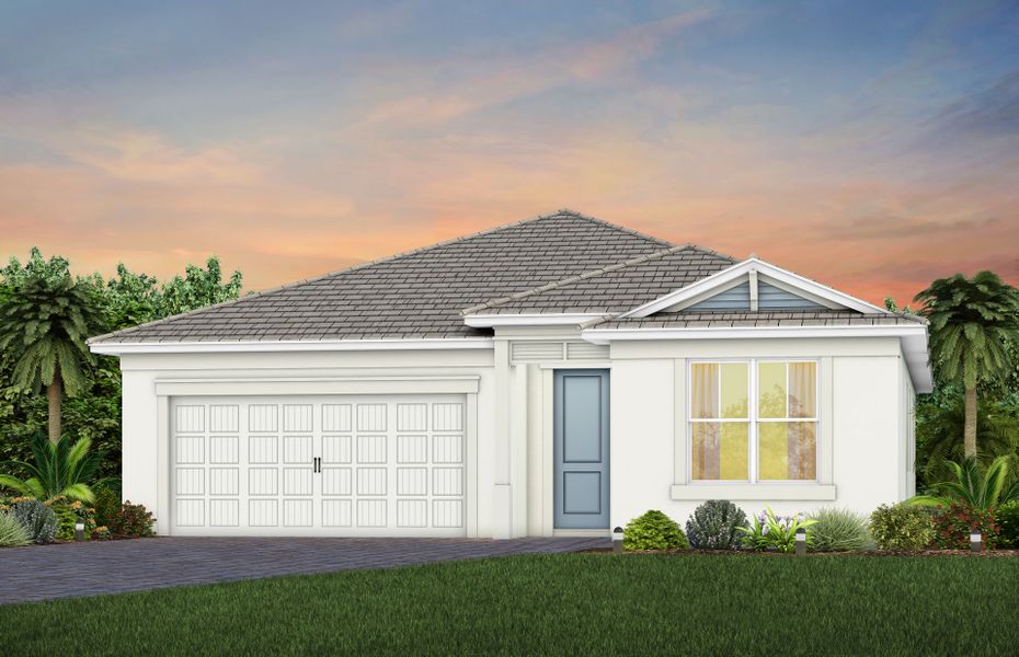 Representative exterior photo of a completed home built from the Coral by Pulte Homes in SeaFlower, Bradenton, FL (Image 29).