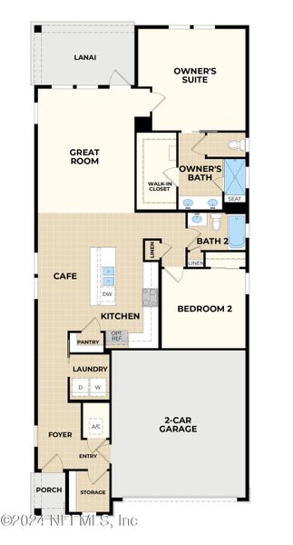 2D floor plan layout of this home in , St. Augustine, FL (Image 5).