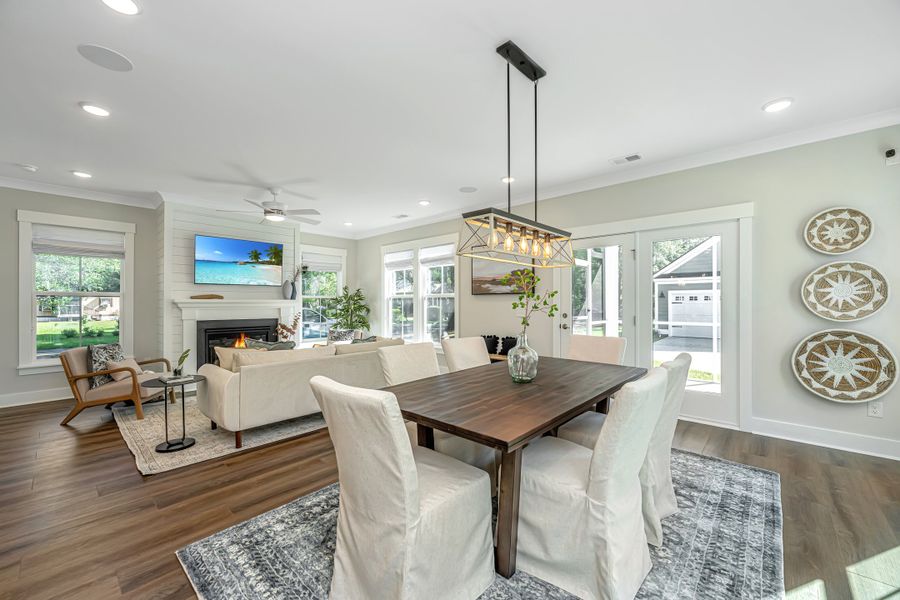 Representative furnished interior of a home built from the Jasmine by Center Park Homes in Pineland Village, Summerville (Image 9).