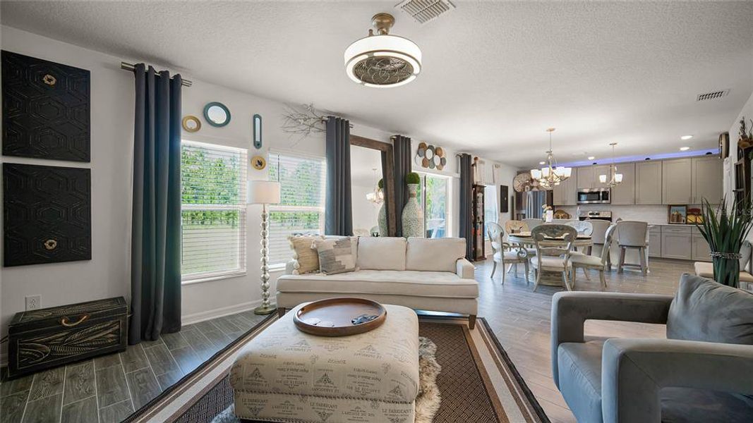 Furnished interior view inside a new home in , Daytona Beach (Image 13). Furnished interior view inside a new home in , Daytona Beach (Image 13).