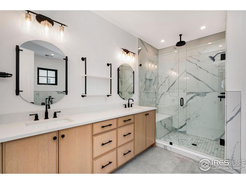 Luxe Primary Bath with Large Rain Shower