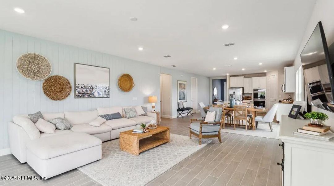 Furnished interior view inside a new home in Silver Meadows at SilverLeaf: Silver Meadows 50s, St. Augustine (Image 18).