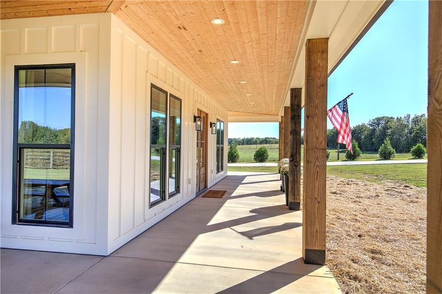 Exterior details and patio area of a home in , Calhoun (Image 33).