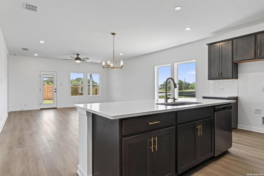 Furnished interior view inside a new home in The Wilder, Adkins (Image 4).