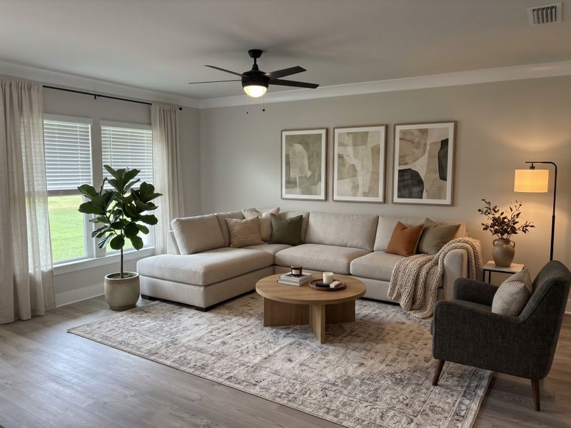 Furnished interior view inside a new home in Houston Place, Crestview (Image 5).
