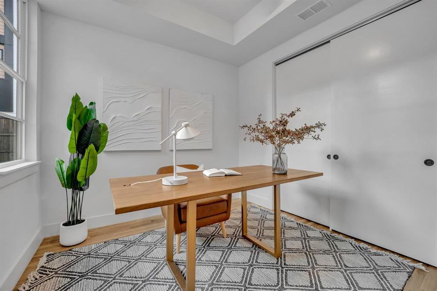 Furnished interior view inside a new home in , Dallas (Image 10). Furnished interior view inside a new home in , Dallas (Image 10).