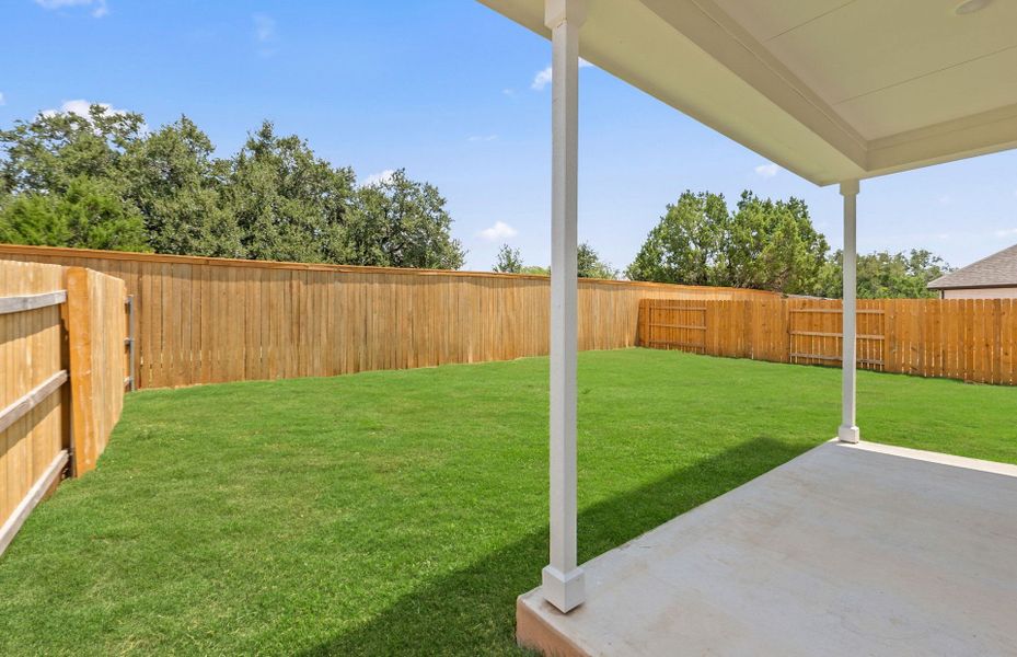 Exterior details and patio area of a home in Woodside, Georgetown (Image 24).
