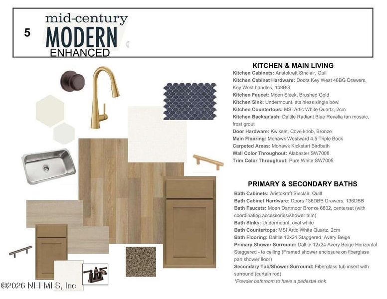 Sample of building materials used in homes in Baxley Villas, Middleburg (Image 14).