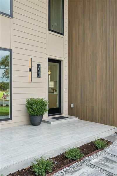 Exterior details and patio area of a home in , Atlanta (Image 2).