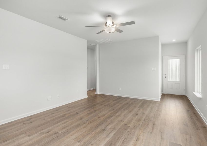 The family room is spacious. The family room is spacious.