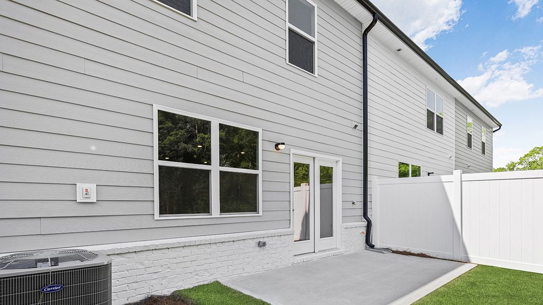 Exterior details and patio area of a home in Echo Glen, Stockbridge (Image 3). Exterior details and patio area of a home in Echo Glen, Stockbridge (Image 3).