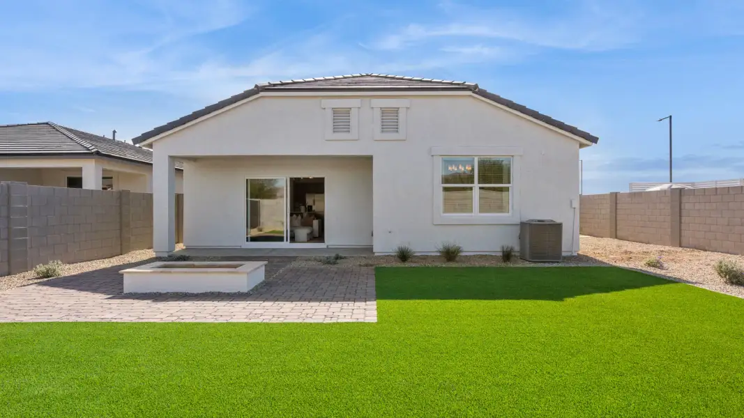 Exterior details and patio area of a home in Desert Moon Estates, Buckeye (Image 22).