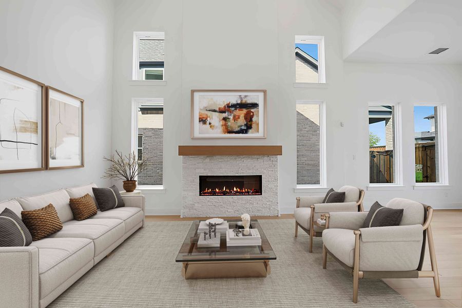 Furnished interior view inside a new home in Hillside Village, Celina (Image 13).