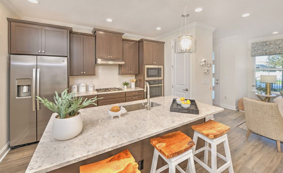 Furnished interior view inside a new home in Nocatee, Ponte Vedra (Image 11). Furnished interior view inside a new home in Nocatee, Ponte Vedra (Image 11).