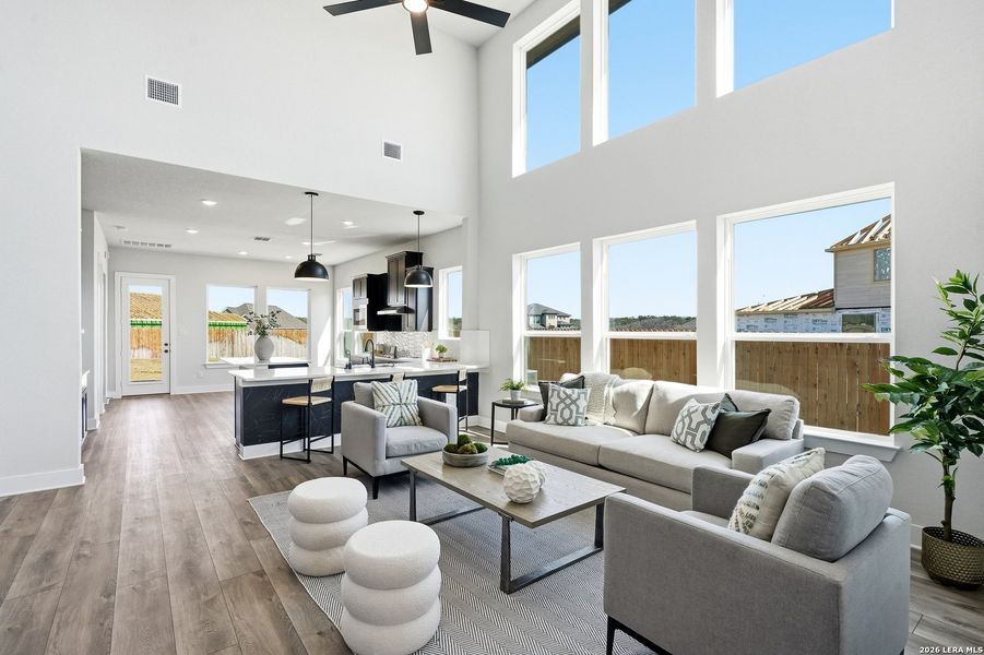 Furnished interior view inside a new home in Alsatian Oaks, Castroville (Image 19).