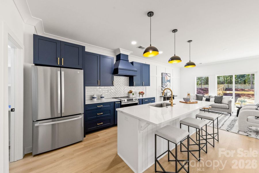 Furnished interior view inside a new home in , Charlotte (Image 7). Furnished interior view inside a new home in , Charlotte (Image 7).