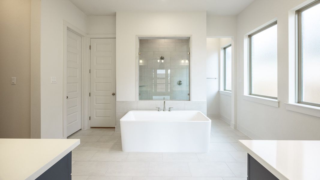 Furnished interior view inside a new home in The Colony, Bastrop (Image 4).