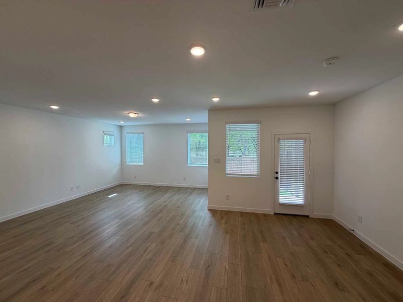 Open Living-Dining Room Construction Progress