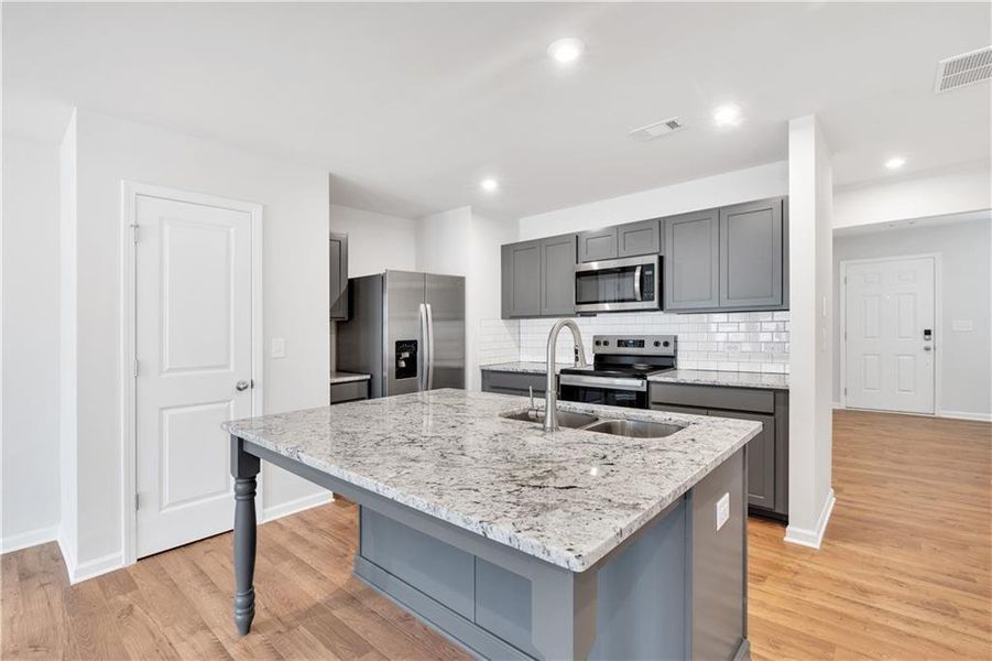 Furnished interior view inside a new home in Village Green, Adairsville (Image 7). Furnished interior view inside a new home in Village Green, Adairsville (Image 7).