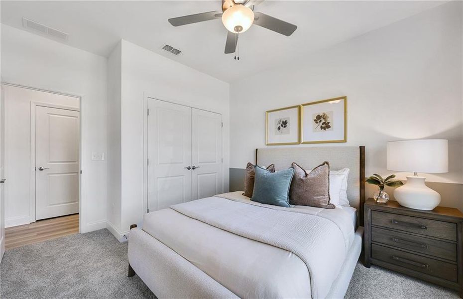 Furnished interior view inside a new home in Haverhill Estates, Dacula (Image 23).