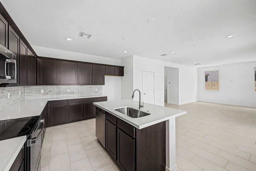 Furnished interior view inside a new home in Bentridge, Buckeye (Image 4).