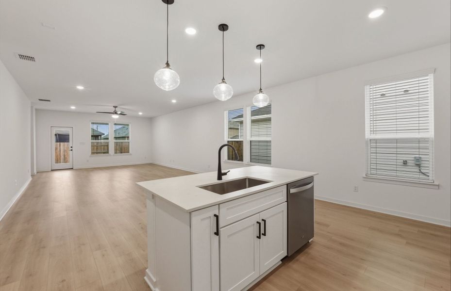 Furnished interior view inside a new home in Sunfield, Buda (Image 11).