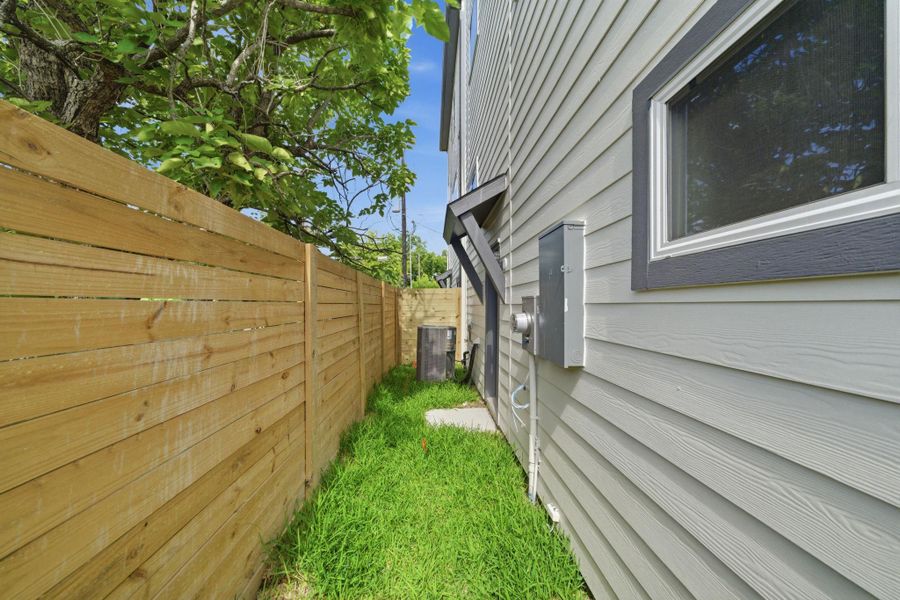 Exterior details and patio area of a home in Cedar Post, Houston (Image 22). Exterior details and patio area of a home in Cedar Post, Houston (Image 22).