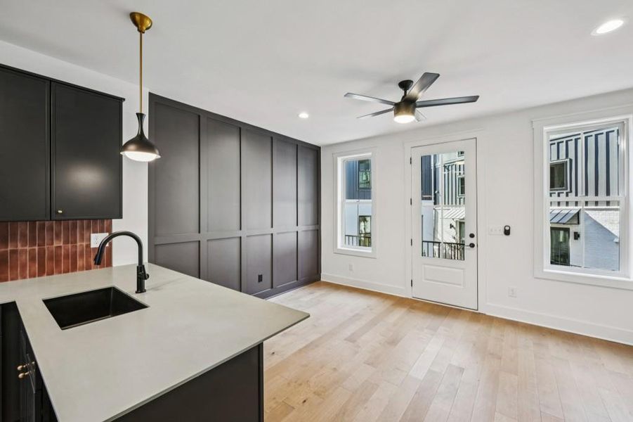 Furnished interior view inside a new home in , Atlanta (Image 8).