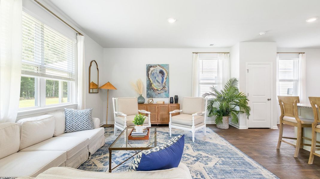 Furnished interior view inside a new home in Hillcrest, Ravenel (Image 27). Furnished interior view inside a new home in Hillcrest, Ravenel (Image 27).