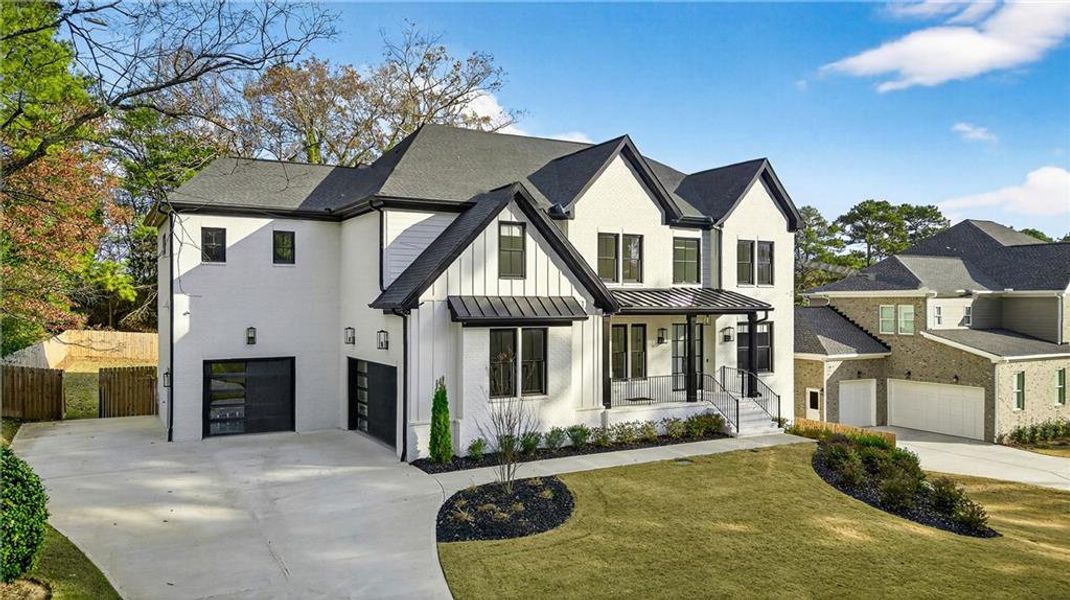 Front exterior of a new home in , Marietta, GA, highlighting curb appeal (Image 32).