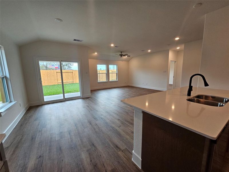 Picture of a completed home with same interior selections