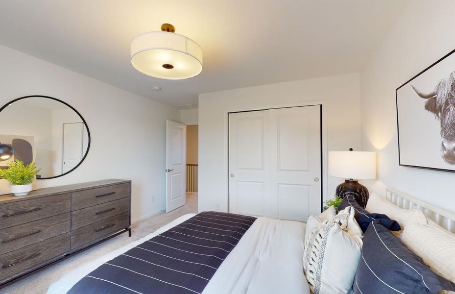 Furnished interior view inside a new home in Hamlet at Carothers Crossing, La Vergne (Image 14).