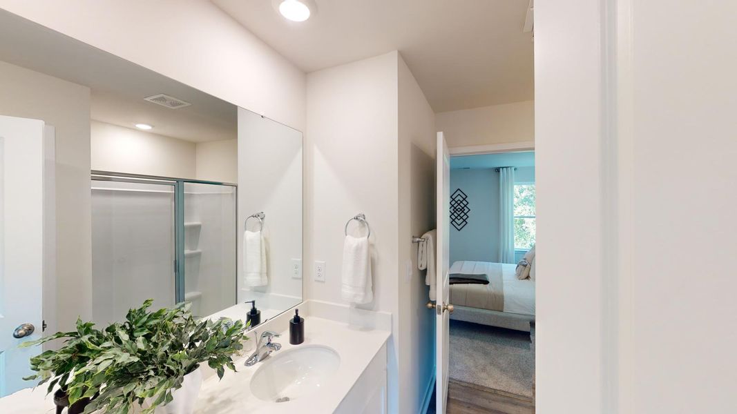 Furnished interior view inside a new home in Cardinal Creek, Charlotte (Image 20).