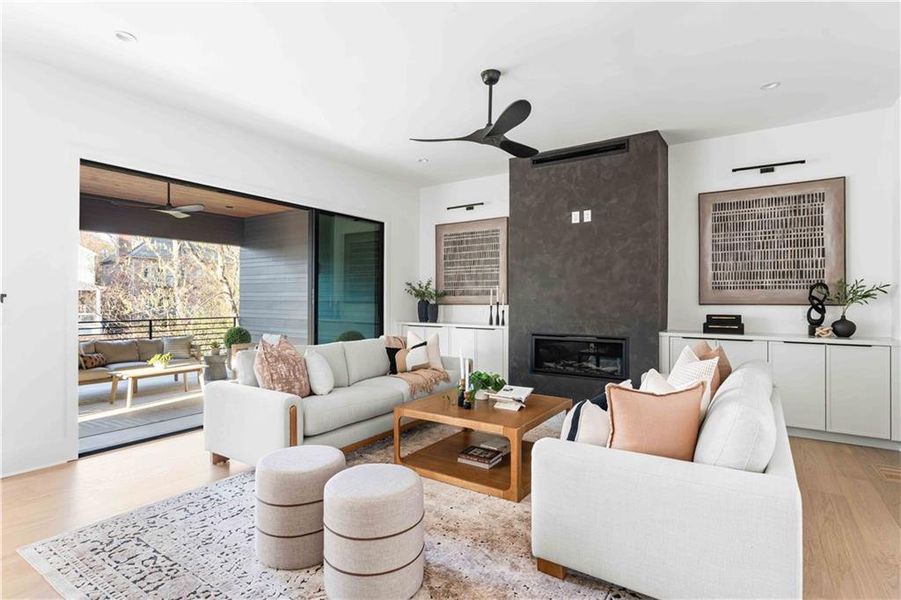 Furnished interior view inside a new home in , Atlanta (Image 14).