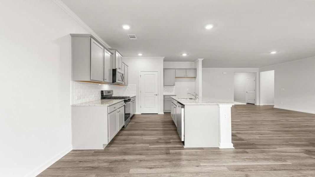 Furnished interior view inside a new home in Lost Creek, Dallas (Image 3).
