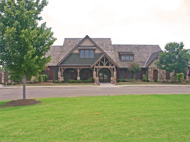 Front exterior of a new home in , Waleska, GA, highlighting curb appeal (Image 2).