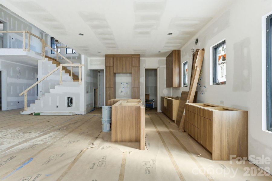 In-progress construction of a new home in , Charlotte, NC (Image 29).