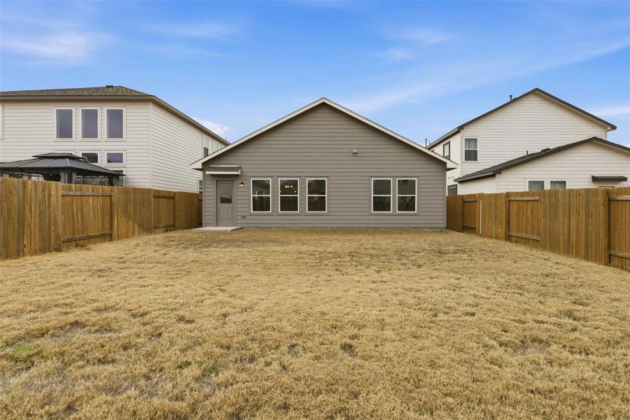 Exterior details and patio area of a home in Butler Farms, Liberty Hill (Image 3).