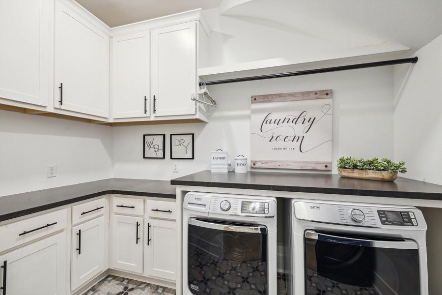 Representative furnished interior of a home built from the The Jaxson IX by Westin Homes in The Woodlands Hills, Willis (Image 26).