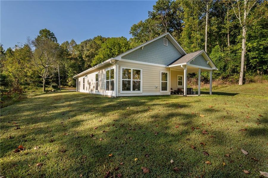 Front exterior of a new home in , East Ellijay, GA, highlighting curb appeal (Image 20).