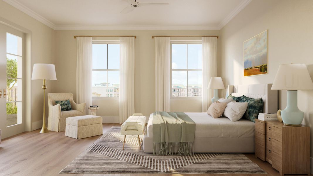 Furnished interior view inside a new home in , Charleston (Image 7).