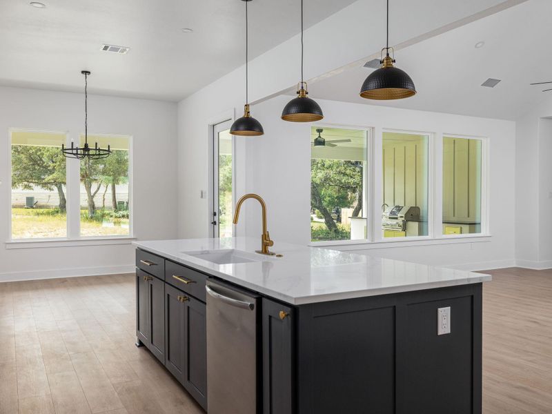Kitchen Island with view of Breakfast Area Kitchen Island with view of Breakfast Area