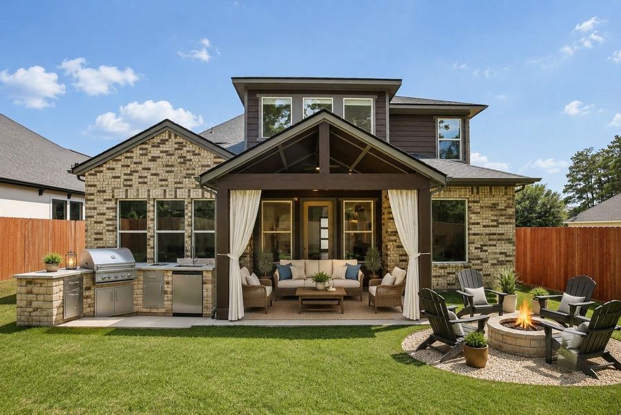 Potential backyard oasis...the sky's the limit, let your imagination soar...Virtually stages w/outdoor kitchen and firepit and drapes and furniture Potential backyard oasis...the sky's the limit, let your imagination soar...Virtually stages w/outdoor kitchen and firepit and drapes and furniture